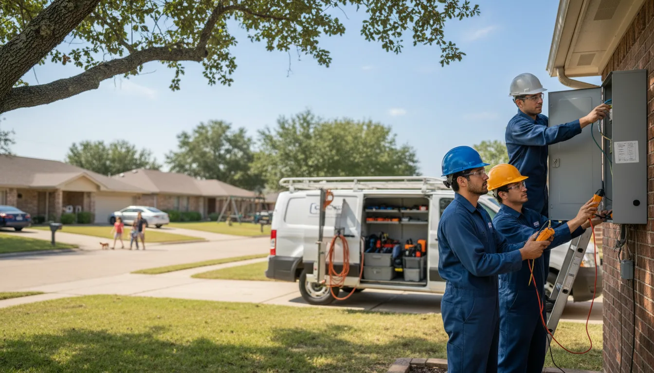 Certified electrician providing emergency electrical services in Calamus, IA